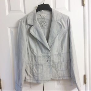 A-5 Ladies Gray Jacket S 14 White House/Blk Market